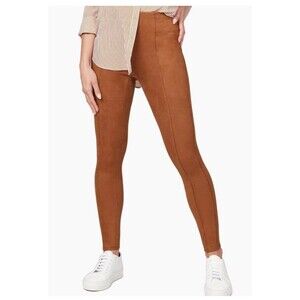 New SPANX Faux Suede Leggings Size XL Rich Caramel High Waist